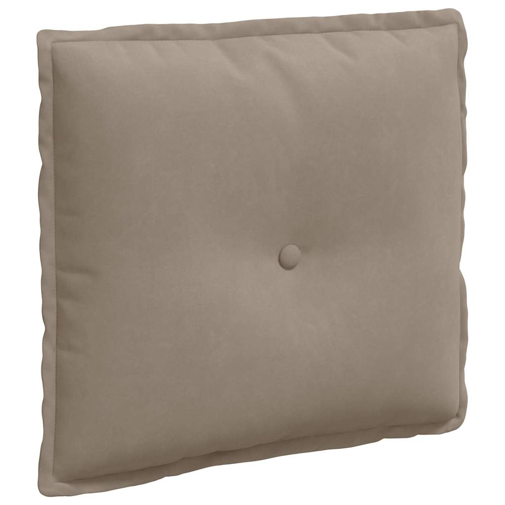 Rugkussen Taupe 50 x 45 cm Microvezel Stof is nu te koop bij PeponiXL, paradijselijk wonen!