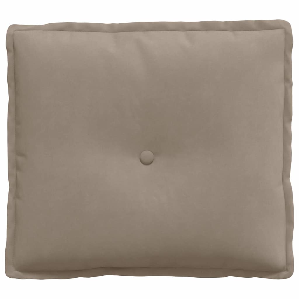 Rugkussen Taupe 50 x 45 cm Microvezel Stof is nu te koop bij PeponiXL, paradijselijk wonen!
