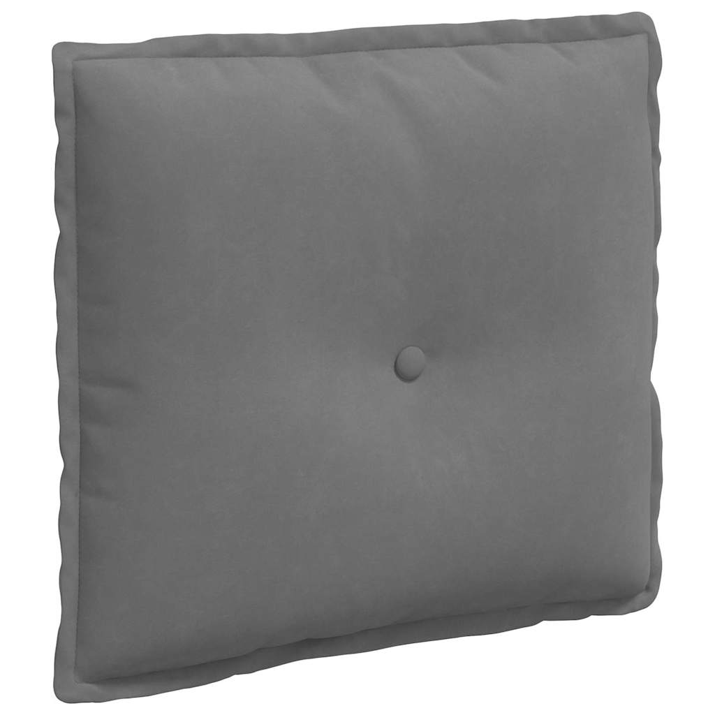 Rugkussen Donkergrijs 50 x 45 cm Microvezel Stof is nu te koop bij PeponiXL, paradijselijk wonen!