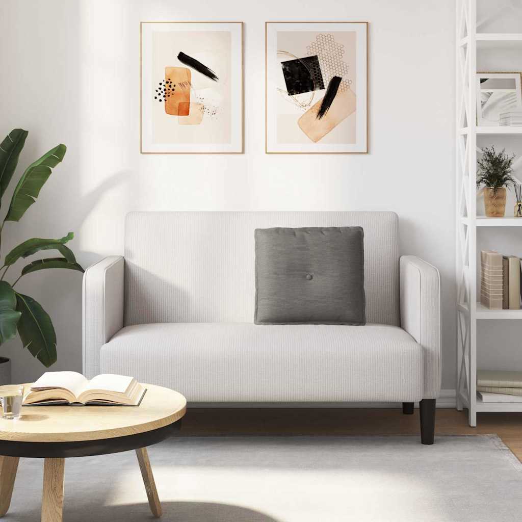 Rugkussen Lichtgrijs 50 x 45 cm Cordstof is nu te koop bij PeponiXL, paradijselijk wonen!