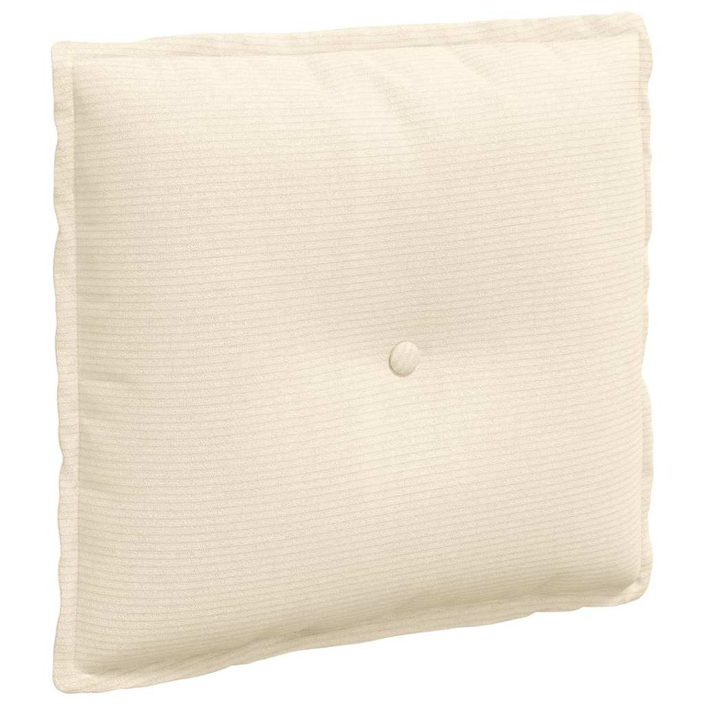 Rugkussen Crème 50 x 45 cm Cordstof is nu te koop bij PeponiXL, paradijselijk wonen!