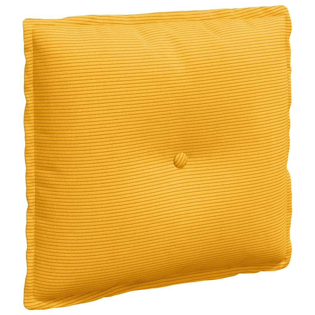 Rugkussen Lichtgeel 50 x 45 cm Cordstof is nu te koop bij PeponiXL, paradijselijk wonen!