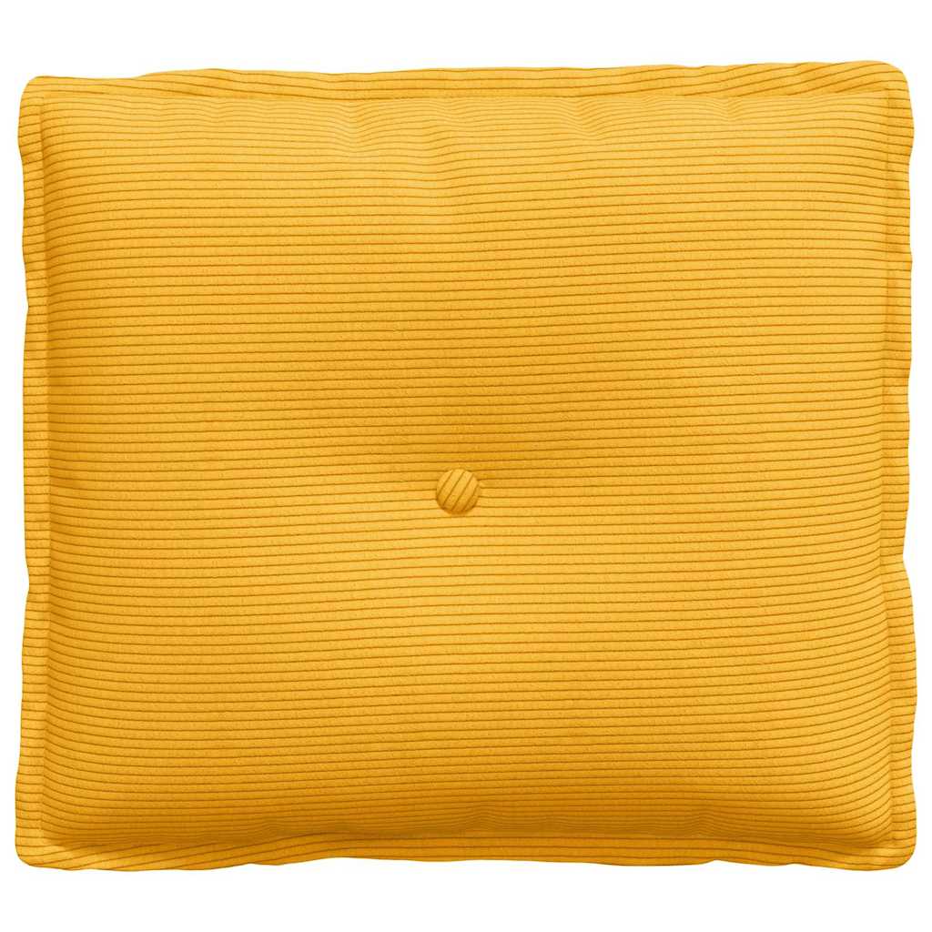 Rugkussen Lichtgeel 50 x 45 cm Cordstof is nu te koop bij PeponiXL, paradijselijk wonen!