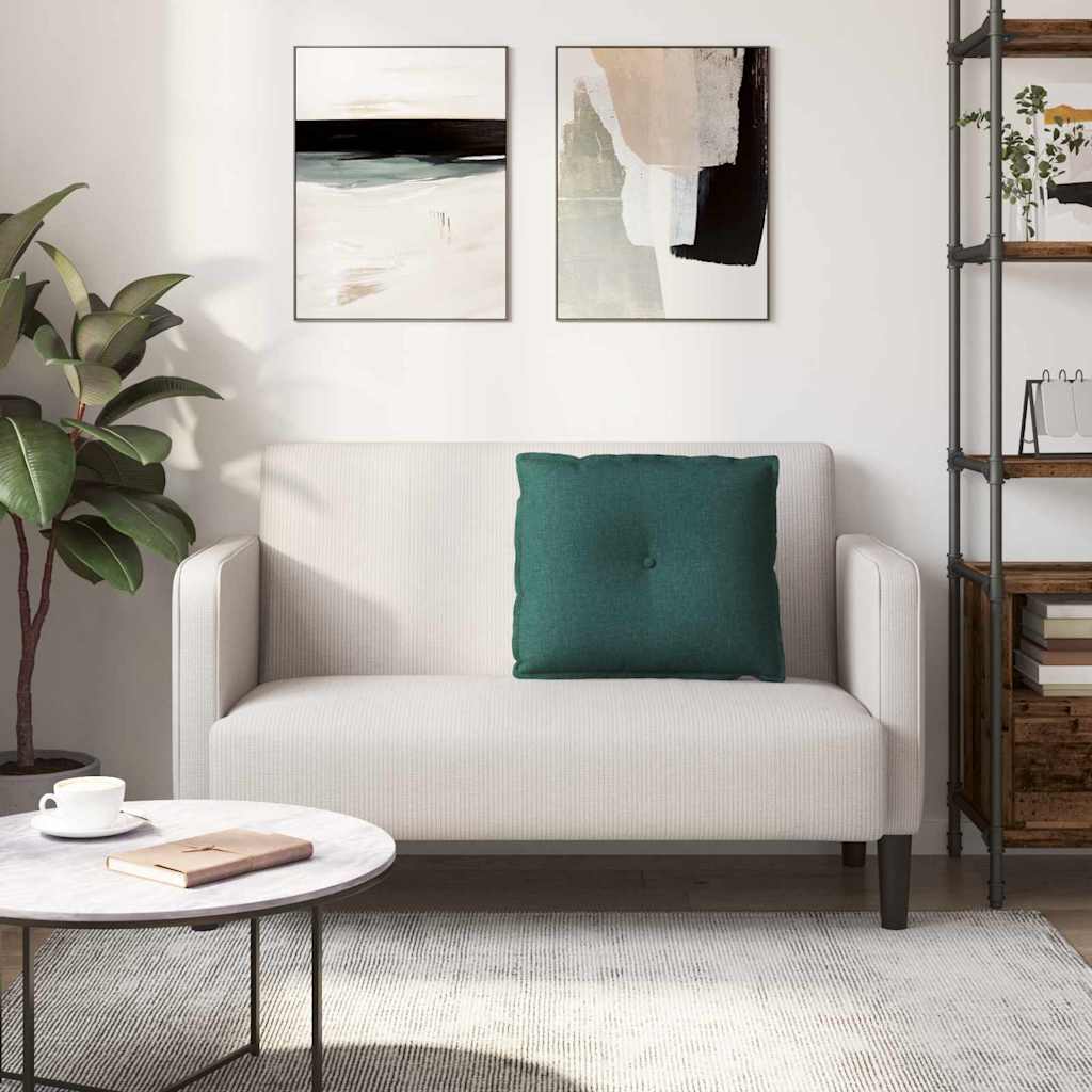 Rugkussen Donkergroen 60 x 19 x 50 cm Stof is nu te koop bij PeponiXL, paradijselijk wonen!