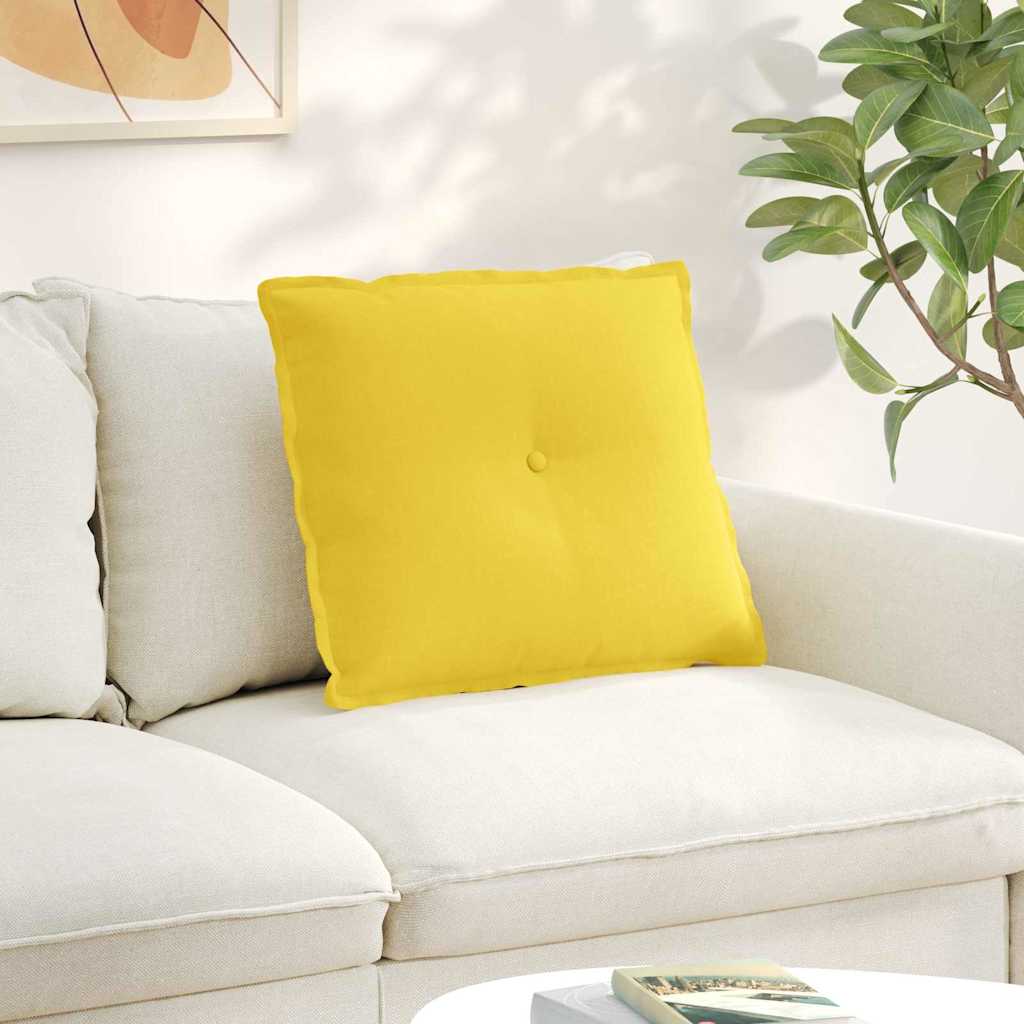 Rugkussen Lichtgeel 60 x 19 x 50 cm Stof is nu te koop bij PeponiXL, paradijselijk wonen!