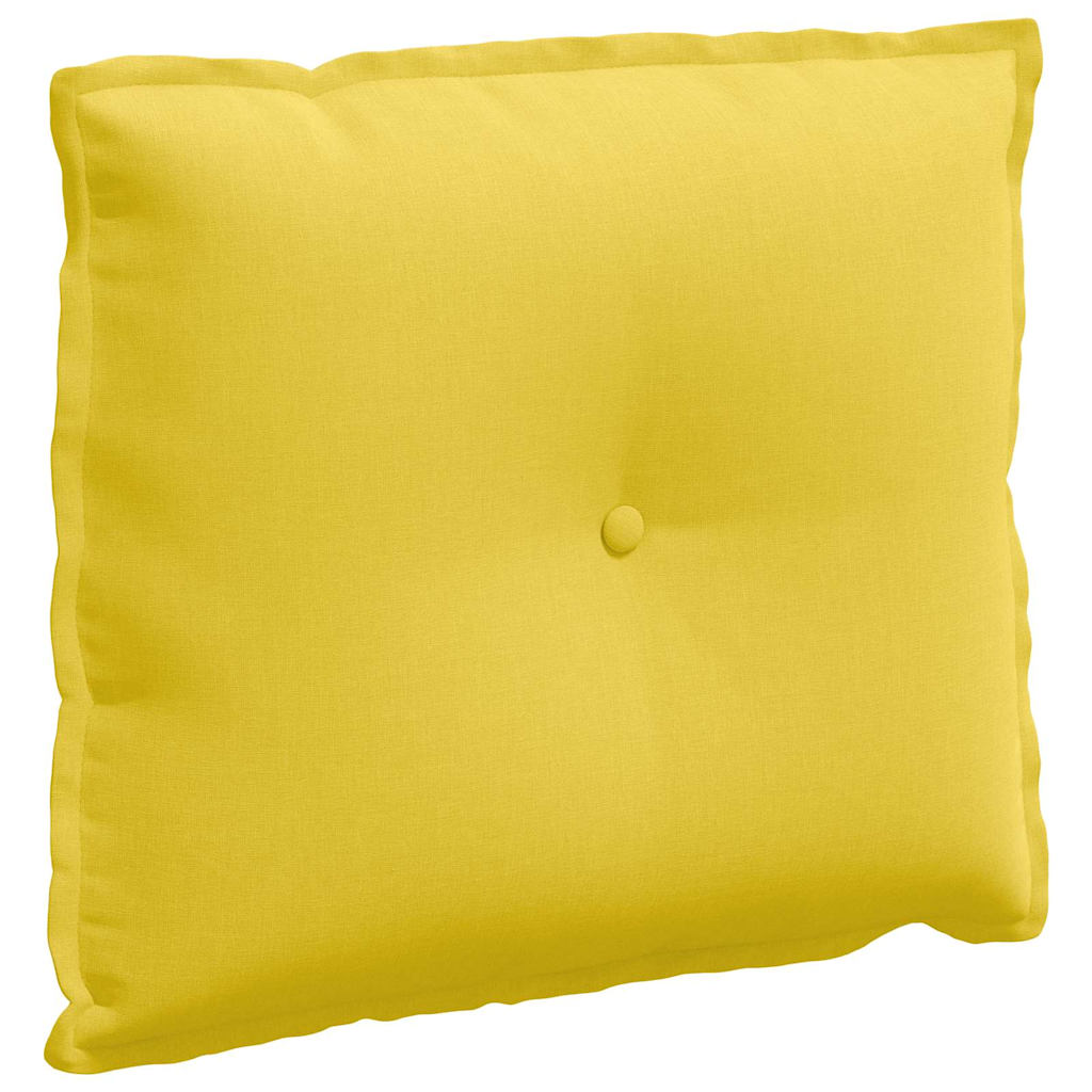 Rugkussen Lichtgeel 60 x 19 x 50 cm Stof is nu te koop bij PeponiXL, paradijselijk wonen!