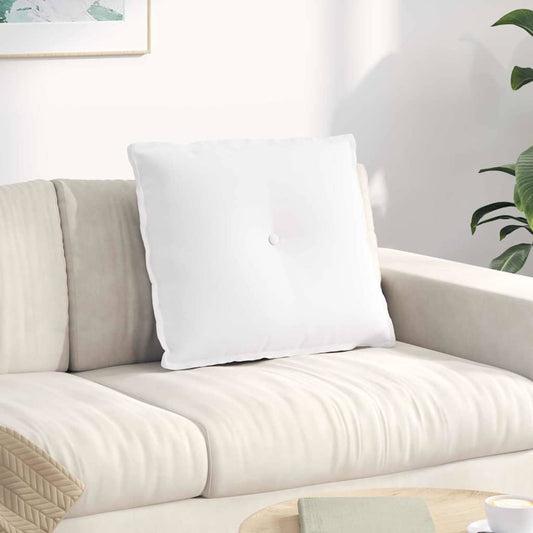 Rugkussen Wit 60 x 19 x 50 cm Stof is nu te koop bij PeponiXL, paradijselijk wonen!