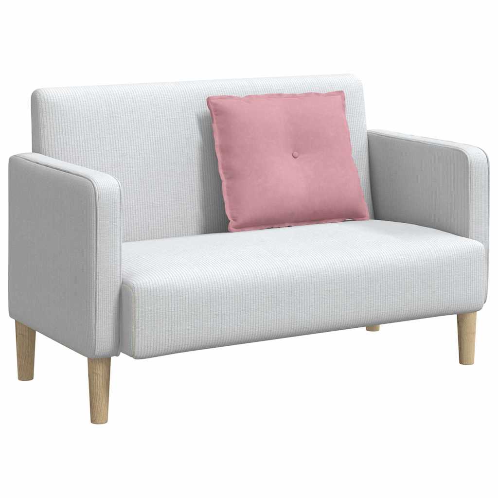 Rugkussen Roze 60 x 50 cm Cordstof is nu te koop bij PeponiXL, paradijselijk wonen!