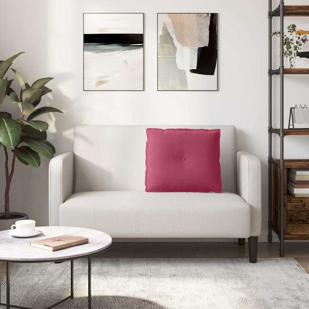 Rugkussen Wijnrood 60 x 50 cm Cordstof is nu te koop bij PeponiXL, paradijselijk wonen!