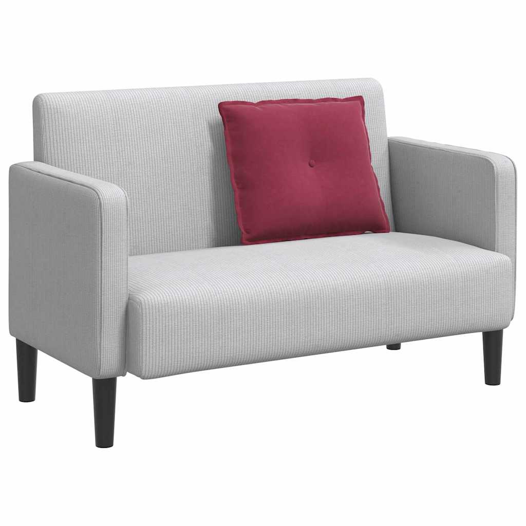 Rugkussen Wijnrood 60 x 50 cm Cordstof is nu te koop bij PeponiXL, paradijselijk wonen!