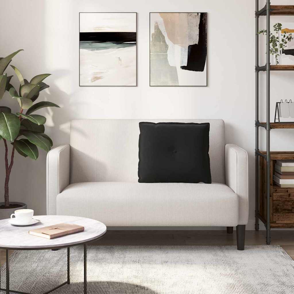 Rugkussen Zwart 60 x 50 cm Cordstof is nu te koop bij PeponiXL, paradijselijk wonen!