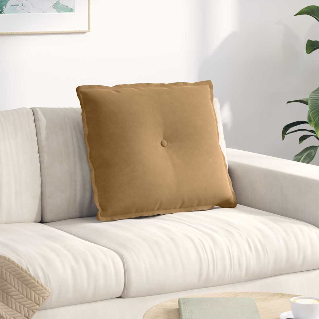 Rugkussen Bruin 60 x 50 cm Cordstof is nu te koop bij PeponiXL, paradijselijk wonen!