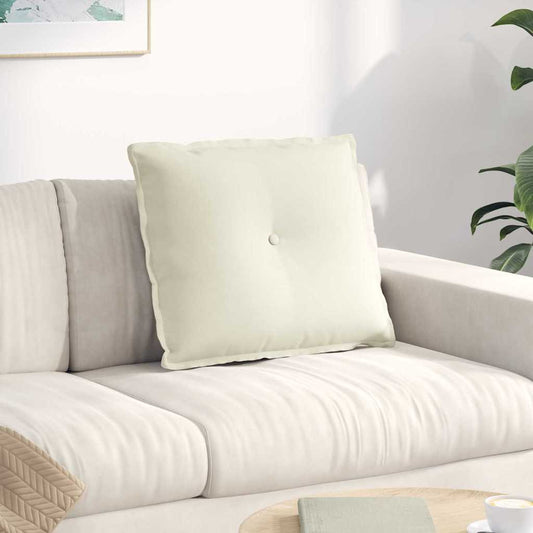 Rugkussen Crème 60 x 50 cm Cordstof is nu te koop bij PeponiXL, paradijselijk wonen!