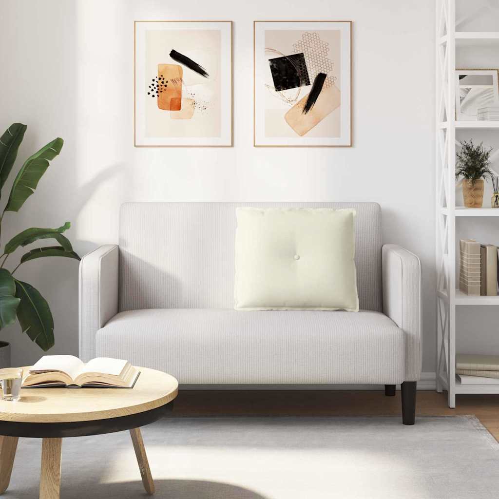 Rugkussen Crème 60 x 50 cm Cordstof is nu te koop bij PeponiXL, paradijselijk wonen!