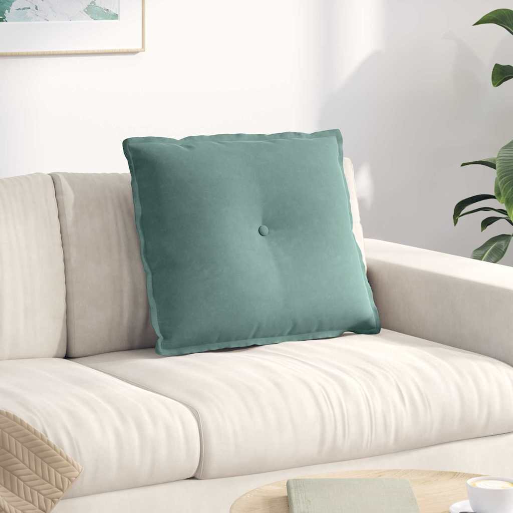 Rugkussen Zeegroen 60 x 50 cm Cordstof is nu te koop bij PeponiXL, paradijselijk wonen!