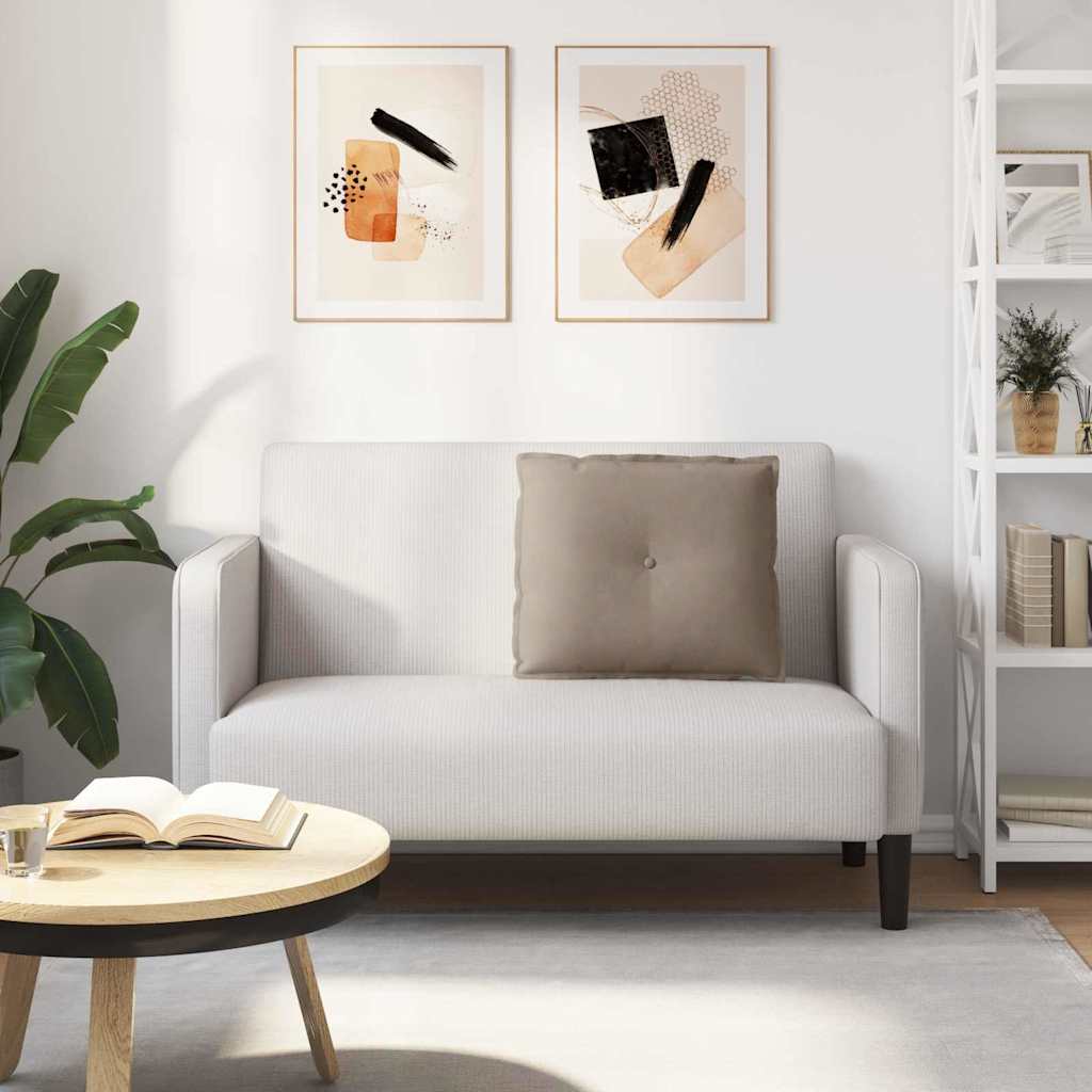 Rugkussen Taupe 60 x 50 cm Microvezel Stof is nu te koop bij PeponiXL, paradijselijk wonen!
