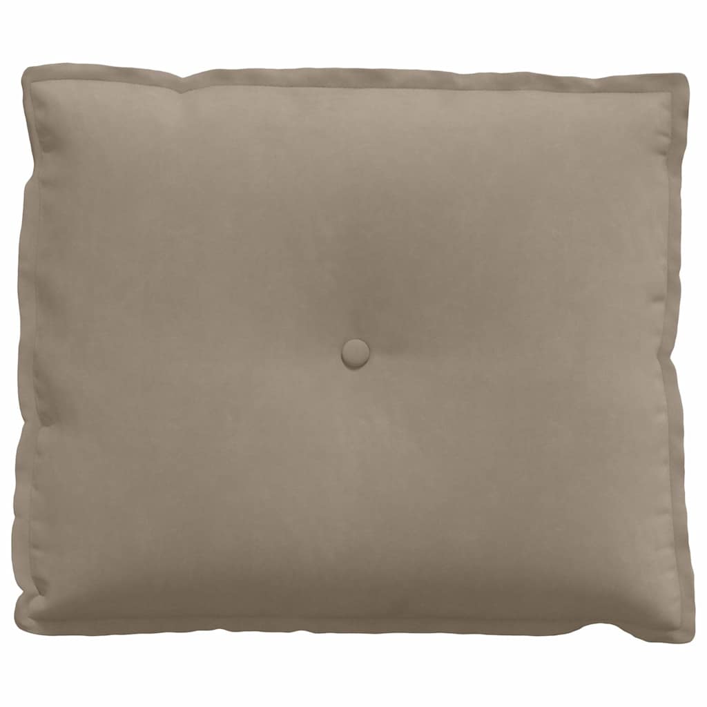 Rugkussen Taupe 60 x 50 cm Microvezel Stof is nu te koop bij PeponiXL, paradijselijk wonen!