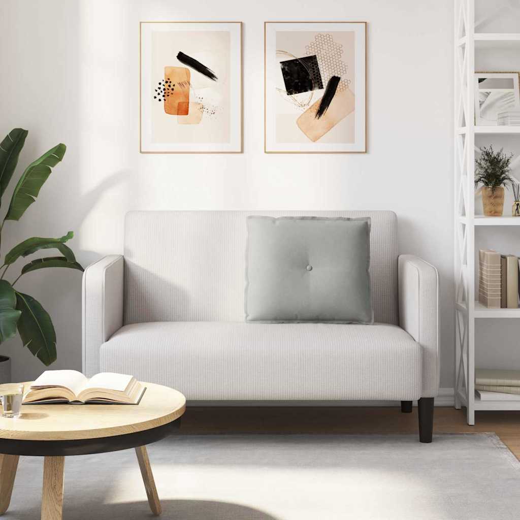 Rugkussen Lichtgrijs 60 x 50 cm Microvezel Stof is nu te koop bij PeponiXL, paradijselijk wonen!