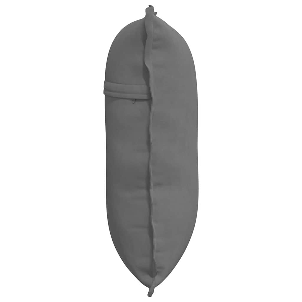 Rugkussen Donkergrijs 60 x 50 cm Microvezel Stof is nu te koop bij PeponiXL, paradijselijk wonen!