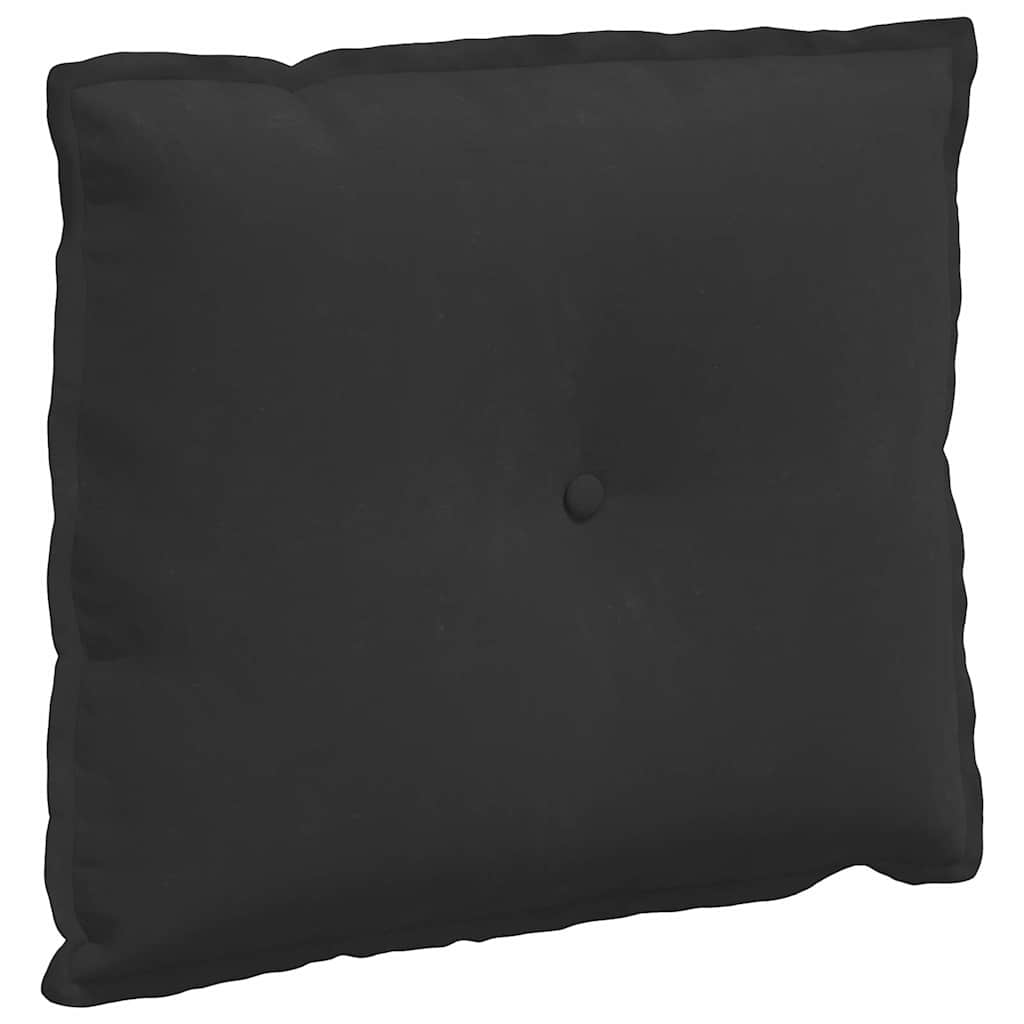 Rugkussen Zwart 60 x 50 cm Microvezel Stof is nu te koop bij PeponiXL, paradijselijk wonen!