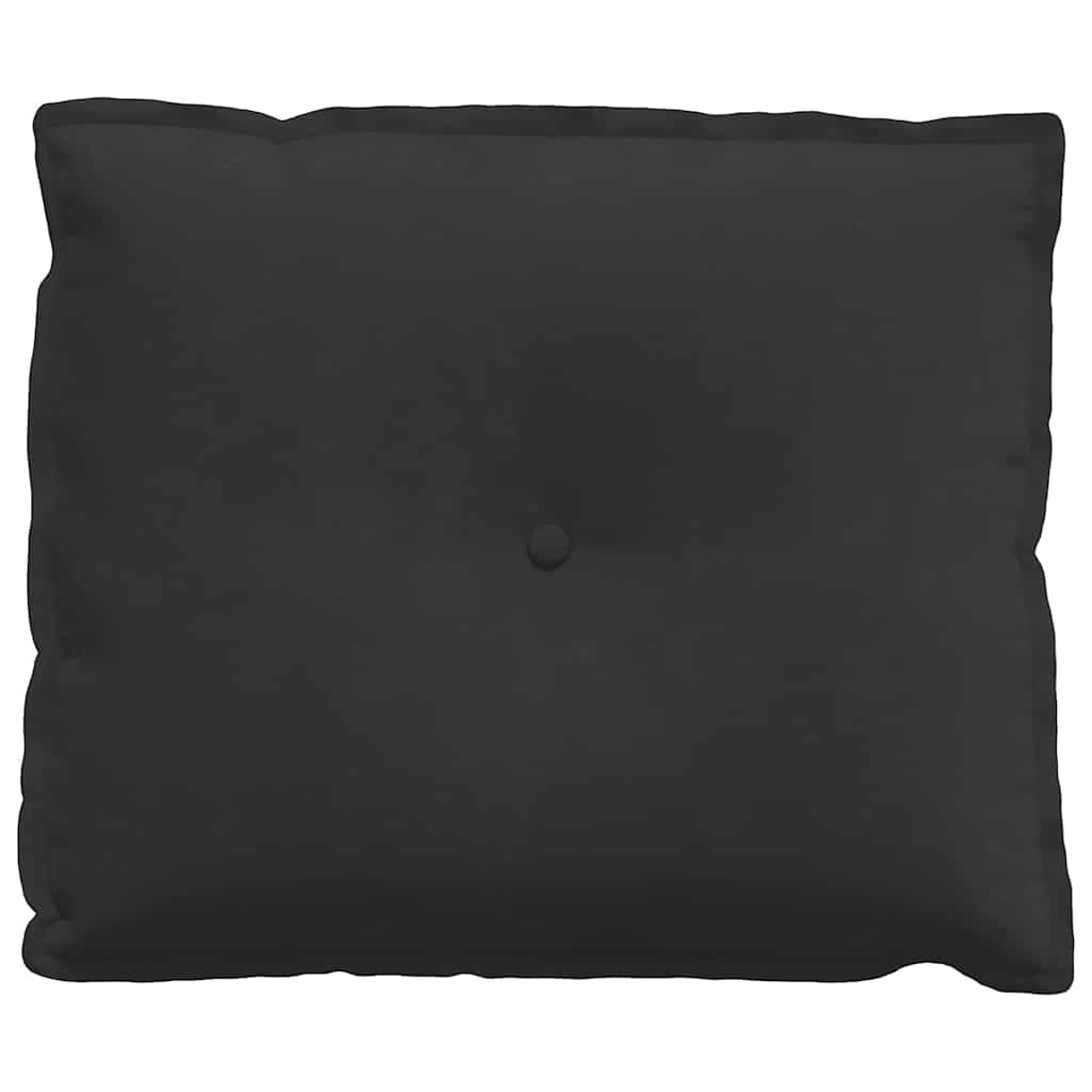 Rugkussen Zwart 60 x 50 cm Microvezel Stof is nu te koop bij PeponiXL, paradijselijk wonen!