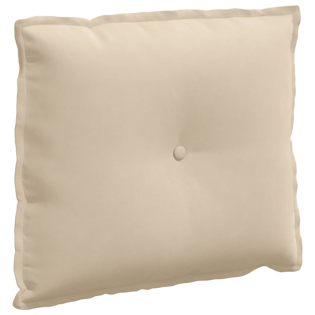 Rugkussen Crème 60 x 50 cm Microvezel Stof is nu te koop bij PeponiXL, paradijselijk wonen!