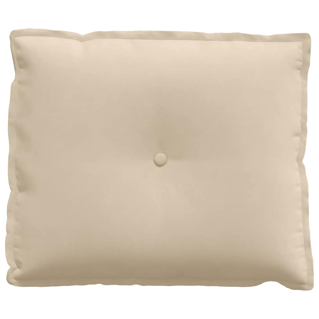 Rugkussen Crème 60 x 50 cm Microvezel Stof is nu te koop bij PeponiXL, paradijselijk wonen!