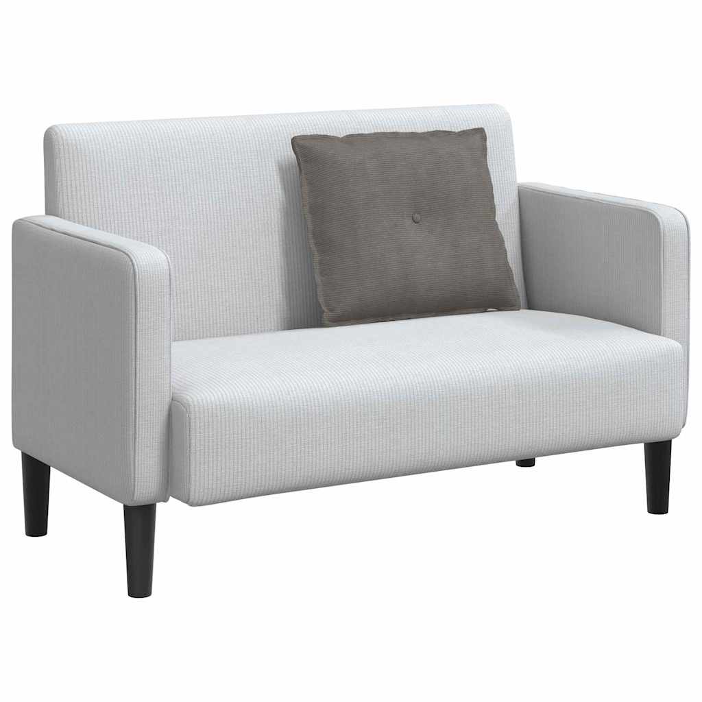 Rugkussen Lichtgrijs 60 x 50 cm Cordstof is nu te koop bij PeponiXL, paradijselijk wonen!