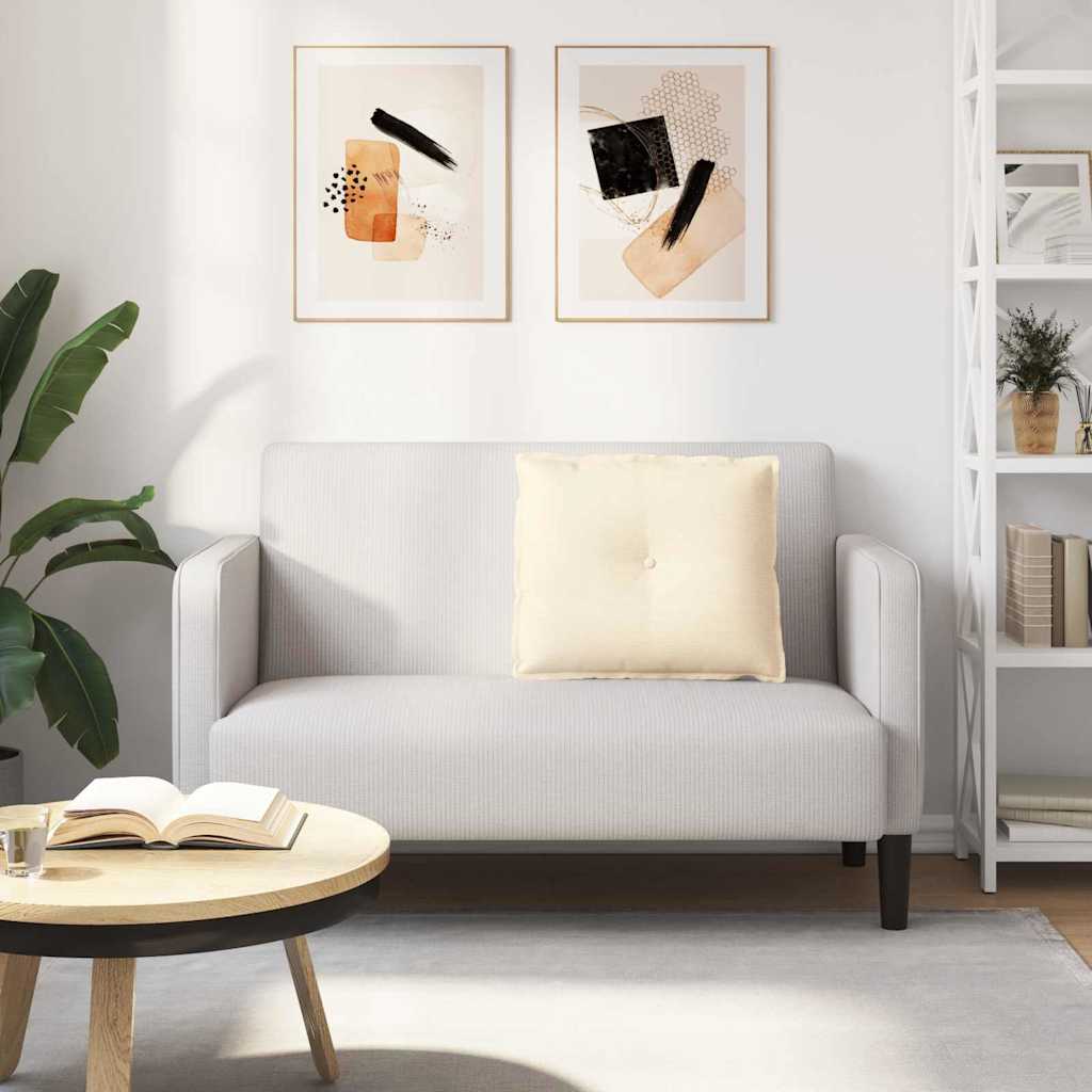 Rugkussen Crème 60 x 50 cm Cordstof is nu te koop bij PeponiXL, paradijselijk wonen!