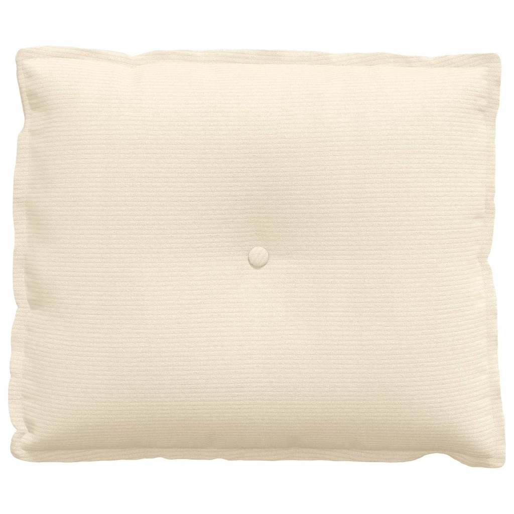 Rugkussen Crème 60 x 50 cm Cordstof is nu te koop bij PeponiXL, paradijselijk wonen!