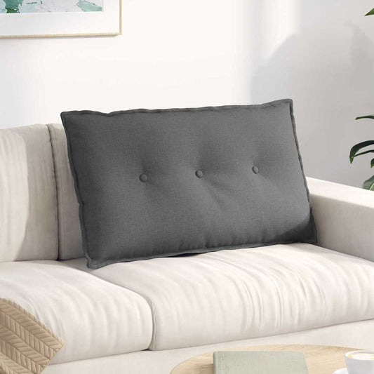 Rugkussen Donkergrijs 80 x 19 x 50 cm Stof is nu te koop bij PeponiXL, paradijselijk wonen!