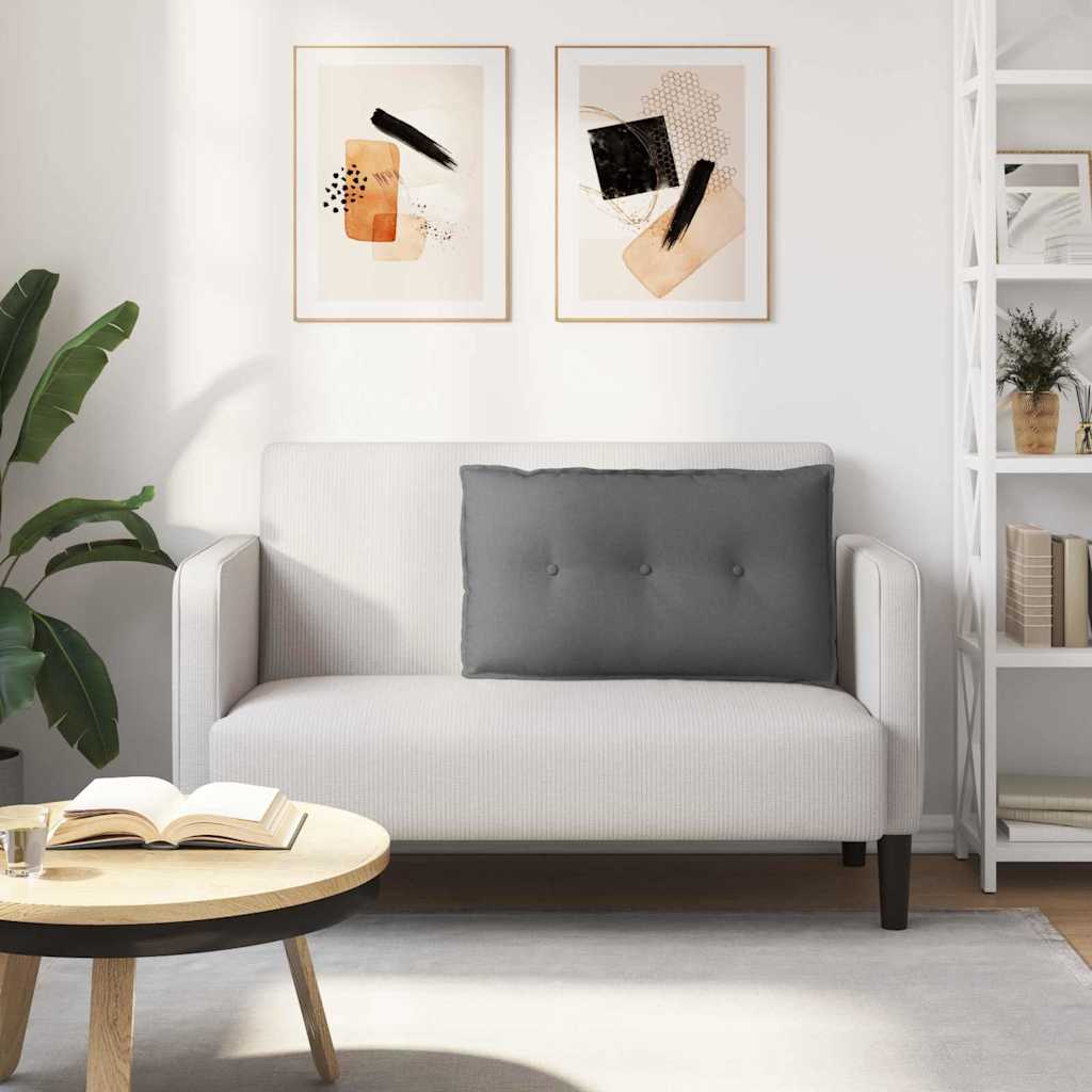 Rugkussen Donkergrijs 80 x 19 x 50 cm Stof is nu te koop bij PeponiXL, paradijselijk wonen!