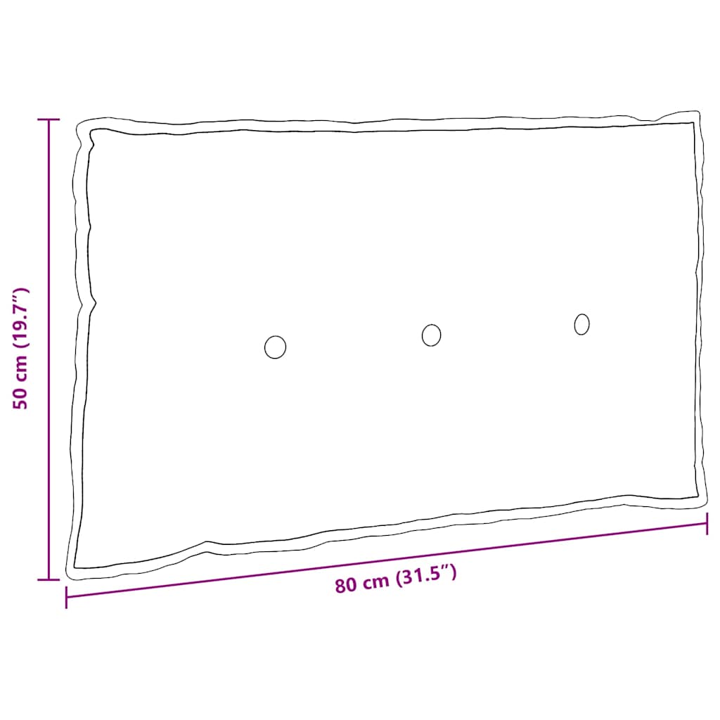 Rugkussen Zwart 80 x 19 x 50 cm Stof is nu te koop bij PeponiXL, paradijselijk wonen!