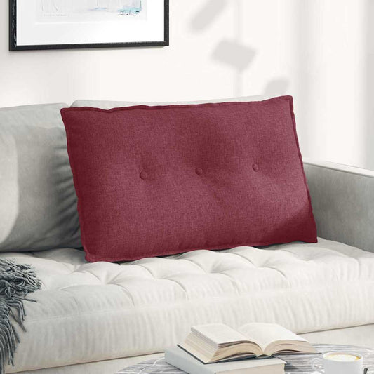 Rugkussen Wijnrood 80 x 19 x 50 cm Stof is nu te koop bij PeponiXL, paradijselijk wonen!