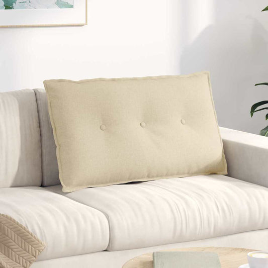 Rugkussen Crème 80 x 19 x 50 cm Stof is nu te koop bij PeponiXL, paradijselijk wonen!