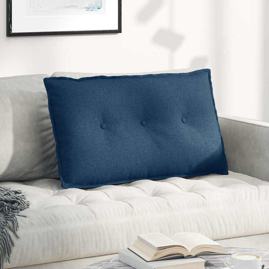 Rugkussen Blauw 80 x 19 x 50 cm Stof is nu te koop bij PeponiXL, paradijselijk wonen!