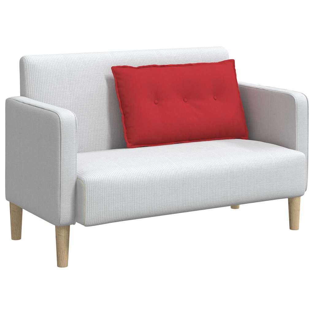 Rugkussen Rood 80 x 19 x 50 cm Stof is nu te koop bij PeponiXL, paradijselijk wonen!