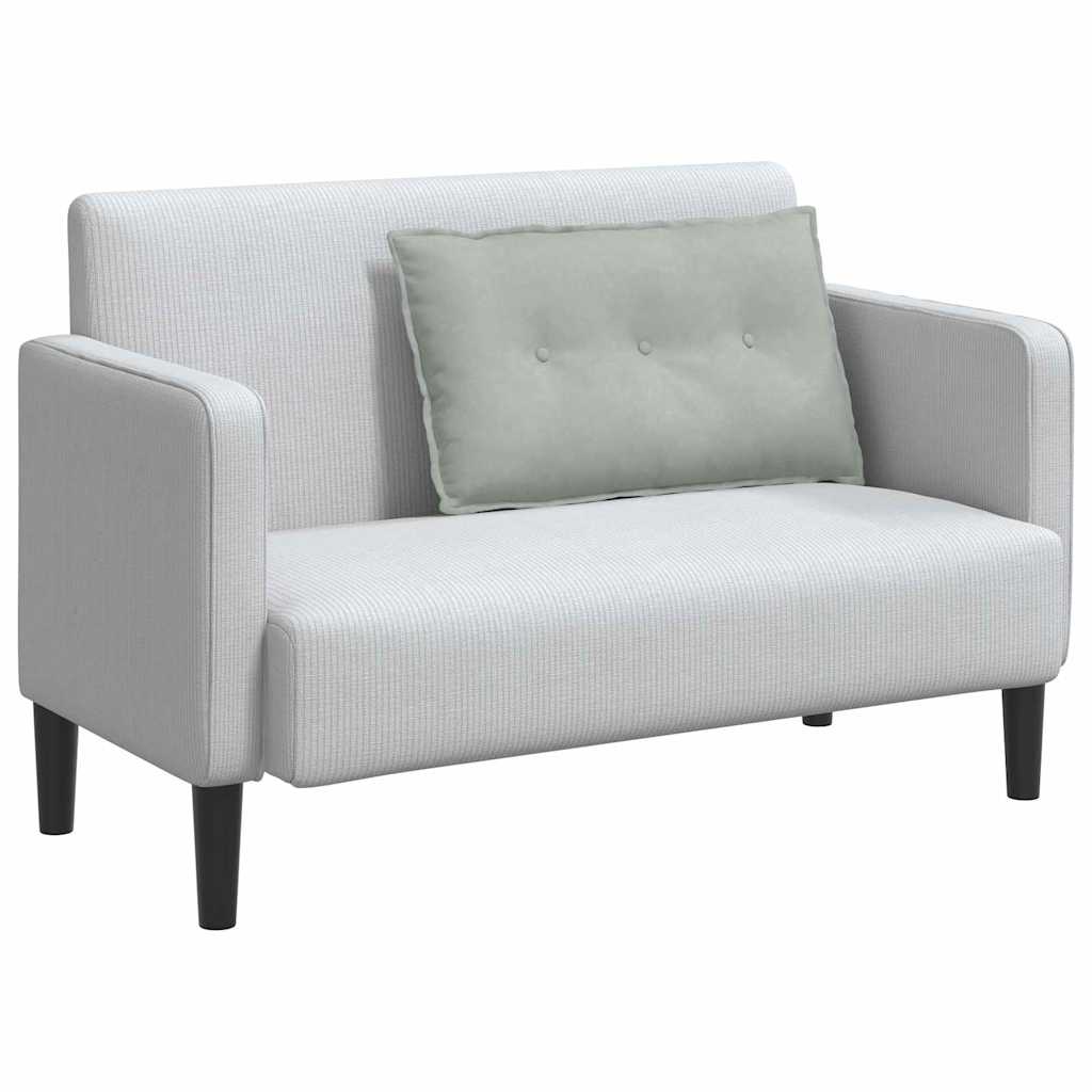 Rugkussen Lichtgrijs 80 x 50 cm Cordstof is nu te koop bij PeponiXL, paradijselijk wonen!