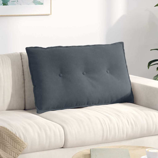 Rugkussen Donkergrijs 80 x 50 cm Cordstof is nu te koop bij PeponiXL, paradijselijk wonen!