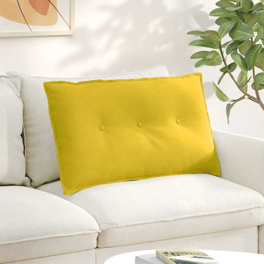 Rugkussen Geel 80 x 50 cm Cordstof is nu te koop bij PeponiXL, paradijselijk wonen!