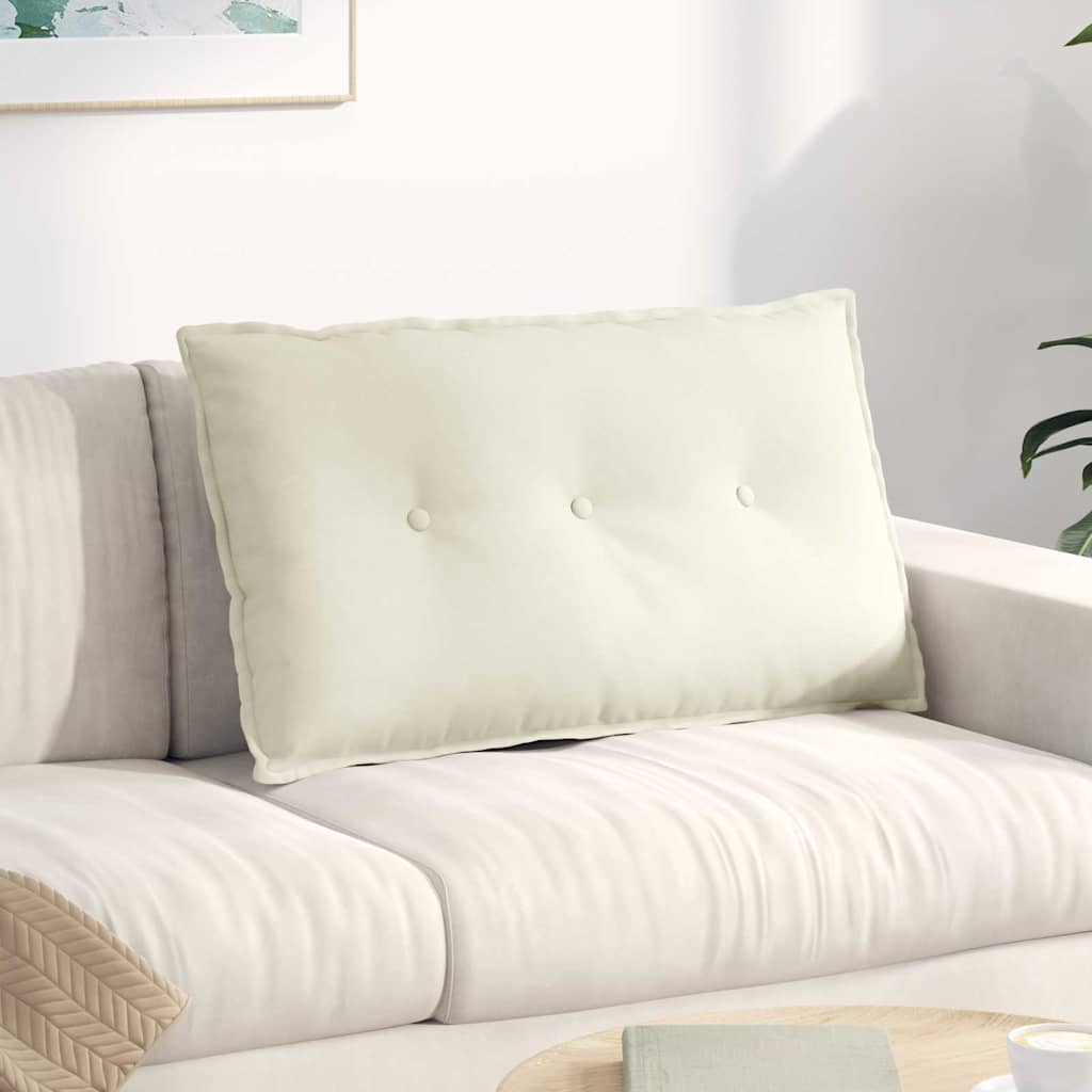 Rugkussen Crème 80 x 50 cm Cordstof is nu te koop bij PeponiXL, paradijselijk wonen!