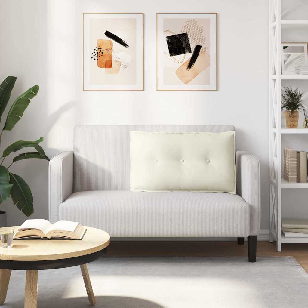 Rugkussen Crème 80 x 50 cm Cordstof is nu te koop bij PeponiXL, paradijselijk wonen!