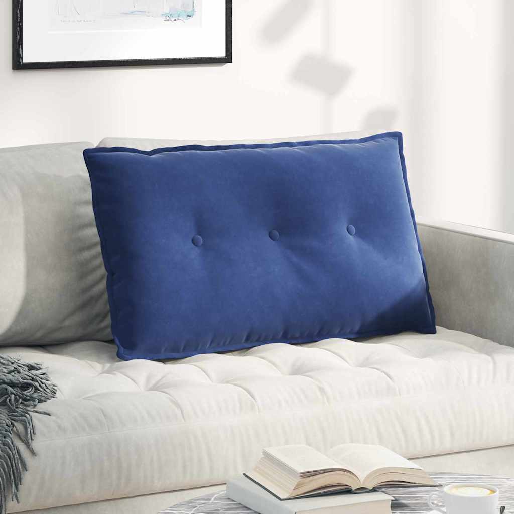 Rugkussen Politieblauw 80 x 50 cm Cordstof is nu te koop bij PeponiXL, paradijselijk wonen!