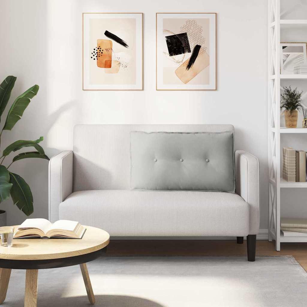 Rugkussen Lichtgrijs 80 x 50 cm Microvezel Stof is nu te koop bij PeponiXL, paradijselijk wonen!