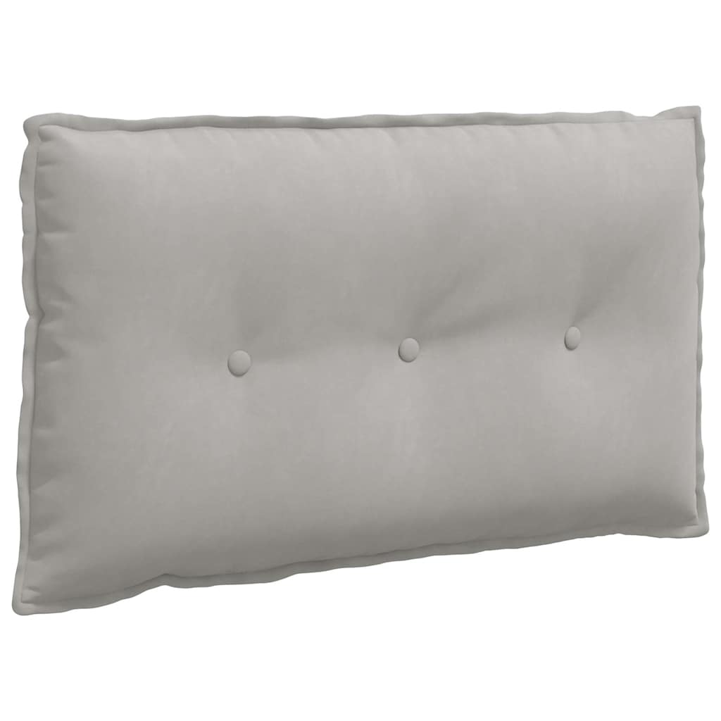 Rugkussen Lichtgrijs 80 x 50 cm Microvezel Stof is nu te koop bij PeponiXL, paradijselijk wonen!