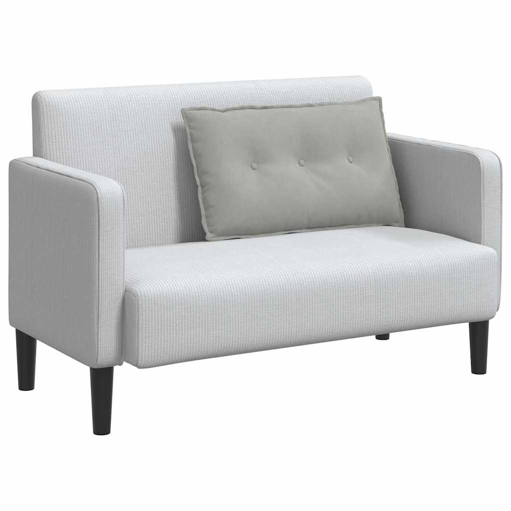 Rugkussen Lichtgrijs 80 x 50 cm Microvezel Stof is nu te koop bij PeponiXL, paradijselijk wonen!