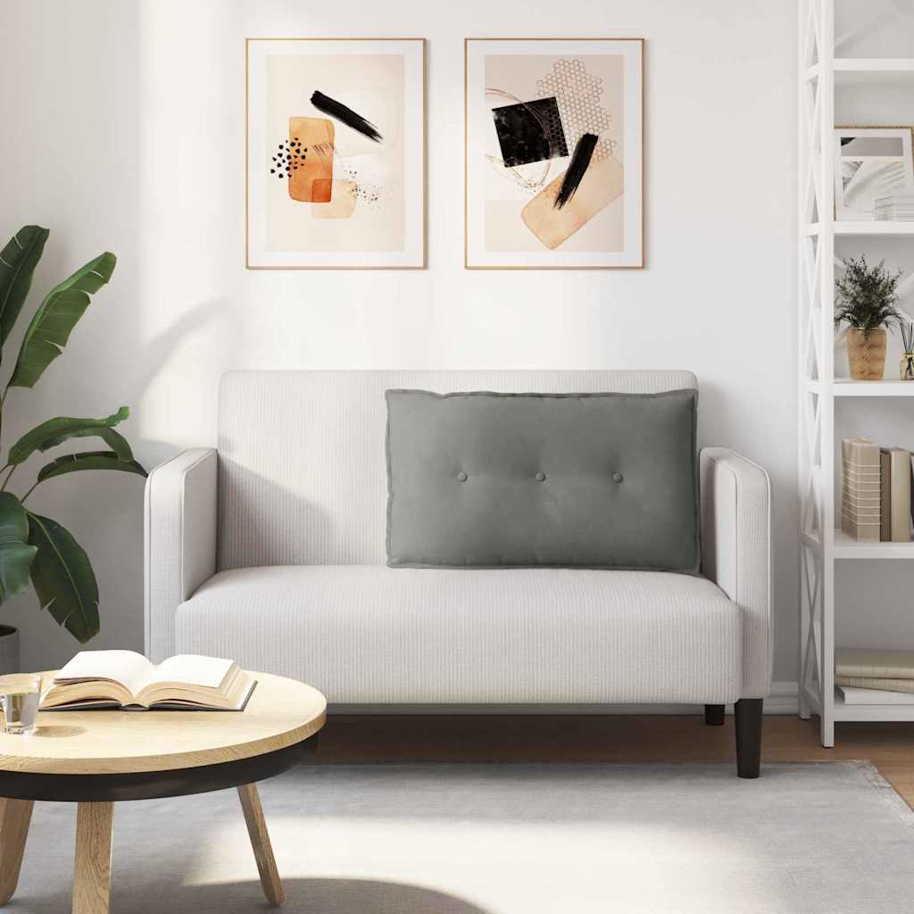 Rugkussen Donkergrijs 80 x 50 cm Microvezel Stof is nu te koop bij PeponiXL, paradijselijk wonen!
