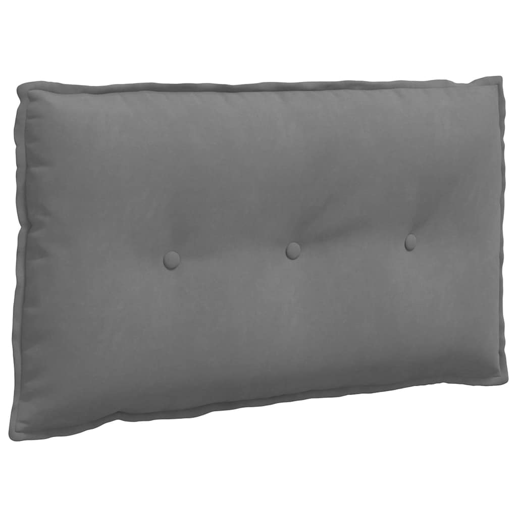 Rugkussen Donkergrijs 80 x 50 cm Microvezel Stof is nu te koop bij PeponiXL, paradijselijk wonen!