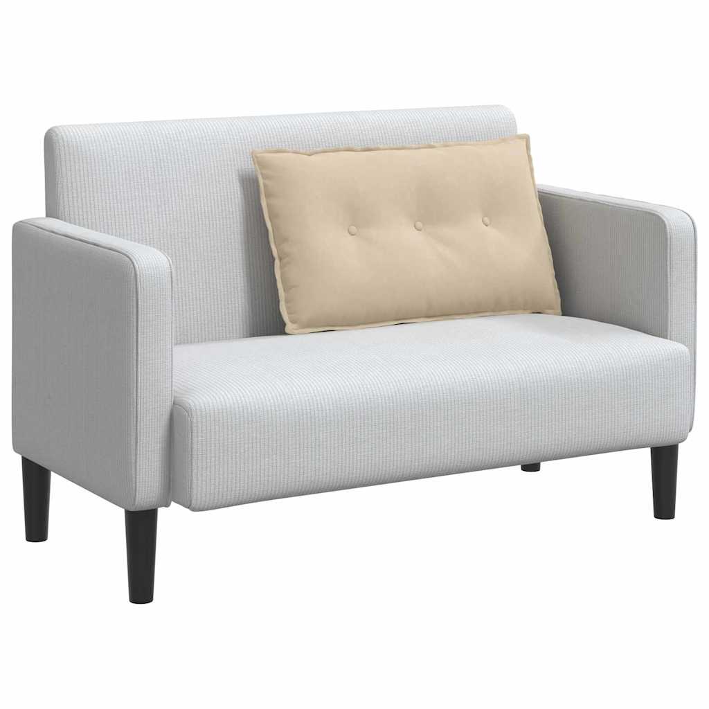 Rugkussen Crème 80 x 50 cm Microvezel Stof is nu te koop bij PeponiXL, paradijselijk wonen!