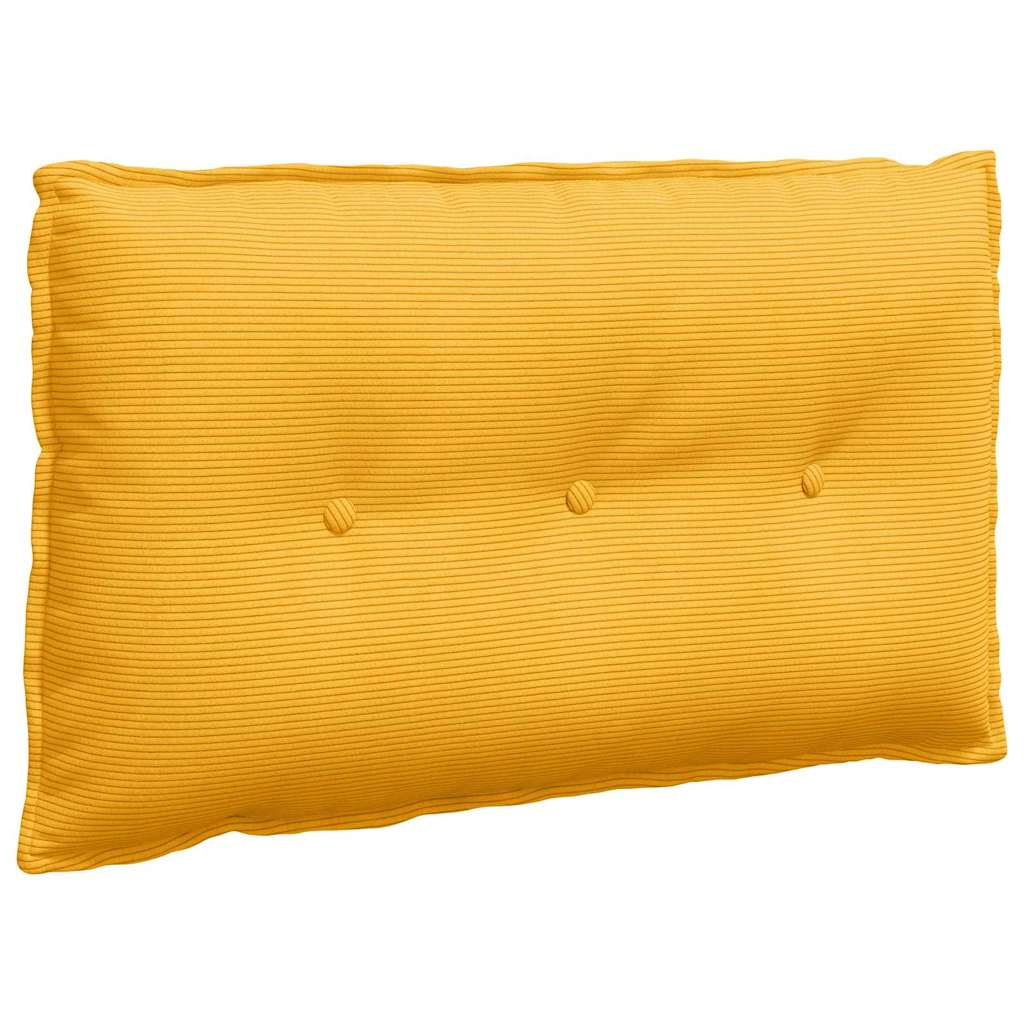 Rugkussen Lichtgeel 80 x 50 cm Cordstof is nu te koop bij PeponiXL, paradijselijk wonen!